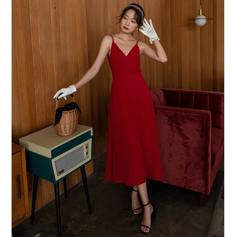 Women Long Slip Dress Summer 2022 Runway Elegant Backless Fairy Casual Sea Beach Vacation Party Night Vestidos New