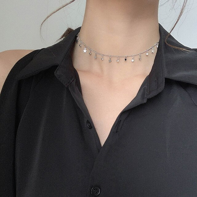 2020 New Double Layer Chain Gold Choker Necklace Women Korean Style Pearl Pendant Necklace Fashion Jewelry Collar