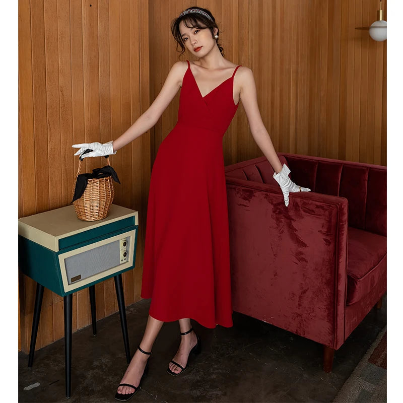 Women Long Slip Dress Summer 2022 Runway Elegant Backless Fairy Casual Sea Beach Vacation Party Night Vestidos New