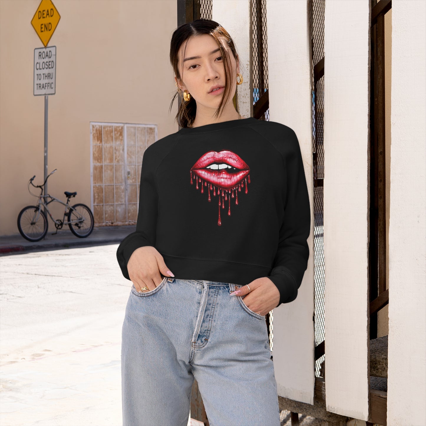 Women's Cropped Fleece Pullover